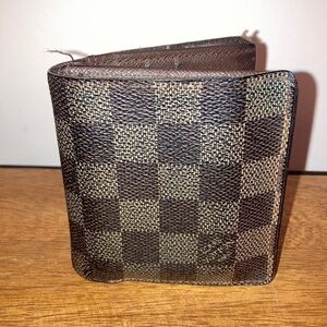 Louis vuitton damier ebene billfold wallet 6 credit card slots